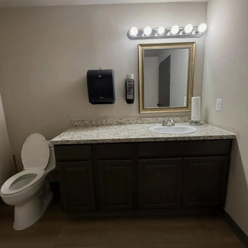Commercial Bathroom and Office Remodel - LVP, Ceiling