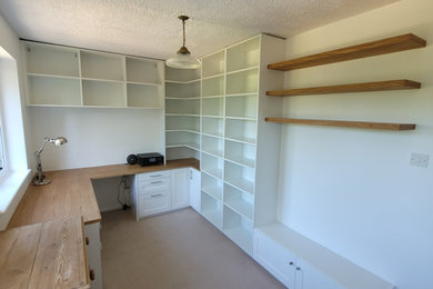 Design ideas for a traditional home office in Kent.