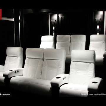 Cineak White Fortuny Seats in Home Theater