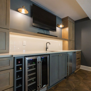 Two-Tiered Basement Designed for Family Fun