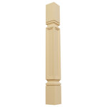 Ekena Millwork - Kent Raised Panel Cabinet Column, Alder, 3 3/4"W x 3 3/4"D x 35 1/2"H - Ideal for a variety of projects, our cabinet columns add stunning dimension, texture, and individuality to match every decor style. Manufactured with thoughtful design, each column post is available in the most common widths and heights to fulfill the needs of most applications. Our columns are hand-carved, sanded, and made from only the highest quality materials for lasting beauty. They can be easily stained or painted and simply install with L brackets or screws and adhesive. Give your space one of a kind character and special touch that make it home.