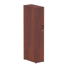 Alera Valencia Series Wardrobe, 11 7/8"x23 5/8"x65", Medium Cherry