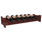 Wine Racks America - 6-Bottle Mini Scalloped Wine Rack, Redwood, Cherry Stain - Decorative 6 bottle rack with pressure-fit joints for stacking multiple units. This rack requires no hardware for assembly and is ready to use as soon as it arrives. Makes the perfect gift for any occasion. Stores wine on any flat surface.
