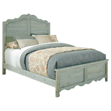 Chatsworth Complete Panel Bed , Mint, Queen