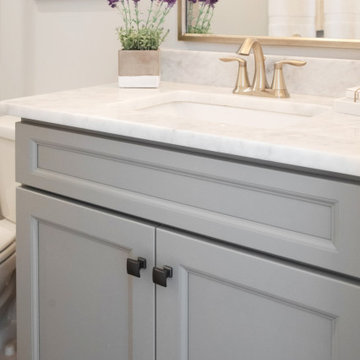 Newport Dorian Gray Bathroom | Arrington Cabinetry