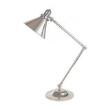 Polished Nickel 1lt Table Lamp - 1 x 60W E27