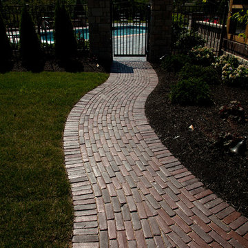 Walkway to backyard pool area