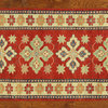 New Red Veg Dyed Runner Super Kazak 3x14 Hand Knotted Wool Floral Art Rug H5867