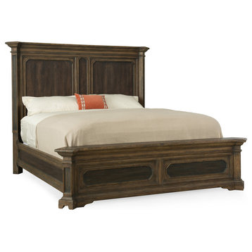 Hooker Furniture 5960-90251-MULTI Woodcreek Queen Hardwood - Saddle Brown /