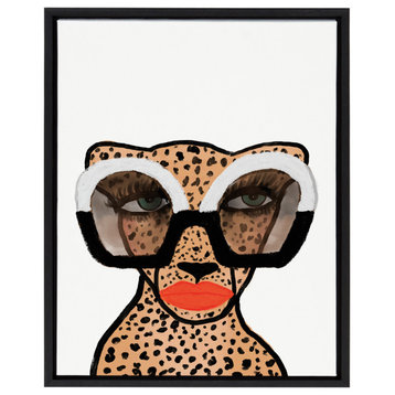 Sylvie Cheetah 4 Framed Canvas By Kendra Dandy
, Black 18x24