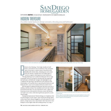 SDH&G Lifestyles magazine article on the La Jolla Master Suite project
