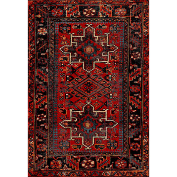 Safavieh Vintage Hamadan Collection VTH211 Rug, Red/Multi, 6'7" X 9'