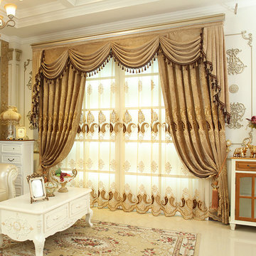 Living Room Luxury Valance Curtains