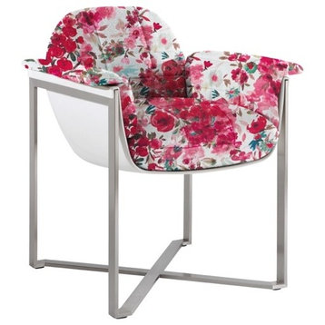 Flower Indoor/Outdoor Dining Armchair, Without Cushion