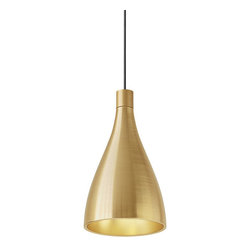 Swell Narrow Pendant | Brass - Pendant Lighting