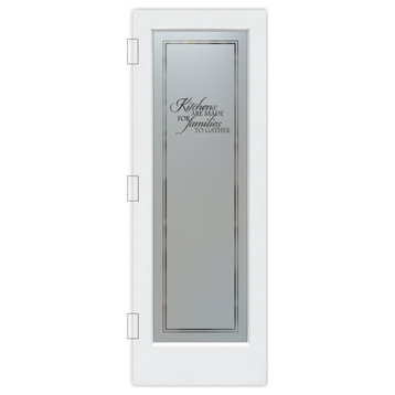 Pantry Door - Family Kitchen - Primed - 28" x 80" - Book/Slab Door