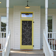 Security screen door