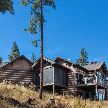 Missoula Valley, Montana Log Siding Residence