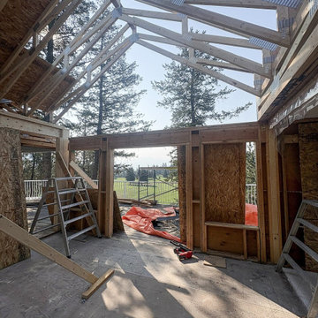 Shannon Lake Structural Renovation | Roof Framing | West Kelowna