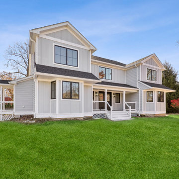 Modern Farmhouse Exterior | Second Floor Addition Wyckoff NJ