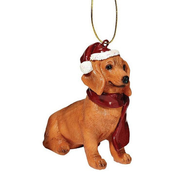 Dachshund Holiday Dog Ornament Sculpture