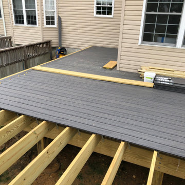 Composite Deck, Sod, Low Voltage Lighting, Playground, and Back Yard Renovation