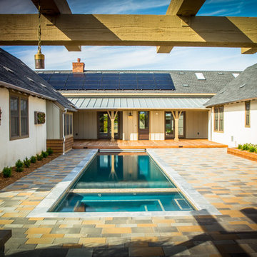 Perfect for a Morning Swim: Eclectic Farmhouse for Family Entertainment