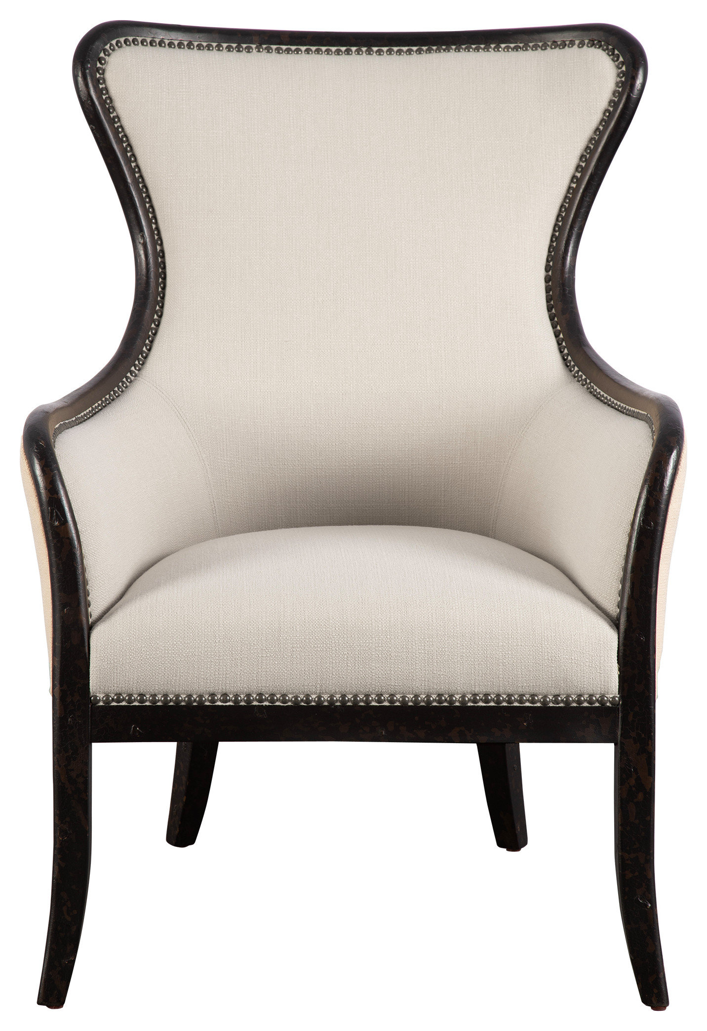 Uttermost Sandy Wing Back Armchair Transitional Armchairs And