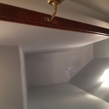High ceilings and wall repair after wallpaper removal