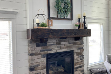 Example of an arts and crafts family room design in Other
