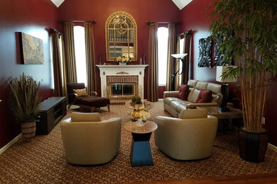 Family room - transitional family room idea in New York