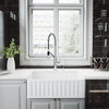 VIGO 30'' Handmade Matte Stone Farmhouse Kitchen Sink With Livingston Faucet