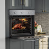 24 in. 2.3 cu. Ft. Single Gas Wall Oven Bake Broil Rotisserie Functions