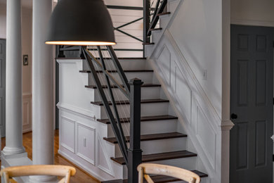 Inspiration for a craftsman staircase remodel in DC Metro