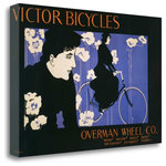 Tangletown Fine Art - "Victor Bicycles - Horizontal" By William Henry Bradley, Gallery Wrap Canvas - Give your home a splash of color and elegance with Signs art by William Henry Bradley.