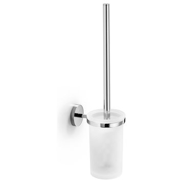 Duemila 55061.29-G+55062.81-G Self-Adhesive Toilet Brush Holder w/ Toilet Brush