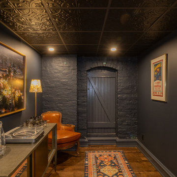 Moody Basement Blues: Remodel Transforms 1887 Cellar to Stunning Living Space