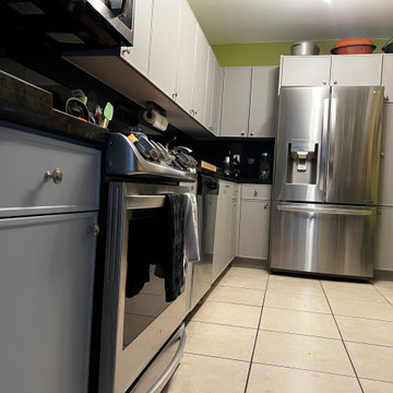 Modern Kitchen Remodel Done in a Slim Shaker Door