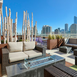Chicago Rooftop Fire Feature - Fire Pits