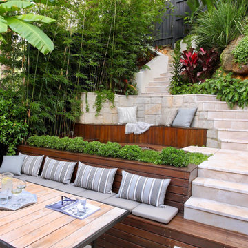 Retaining Wall and Multi-Level Landscape Upgrade in Sherman Oaks