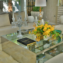display of glass in home