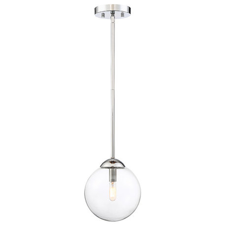 1-Light Mini Pendant, Chrome