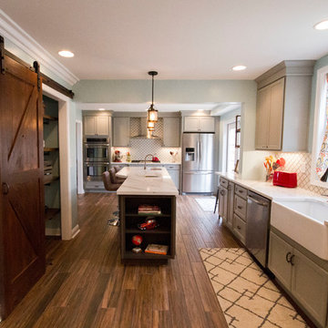 Ft Mitchell Gray Transitional Kitchen Remodel