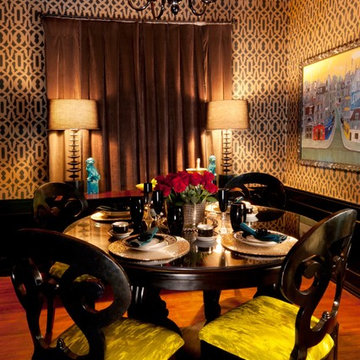 Trellis Stenciled Dining Room