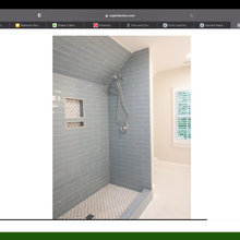 Downstairs master shower
