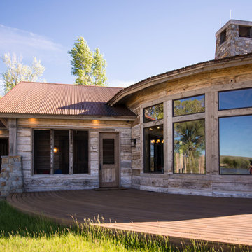 Wyoming Ranch Project - Hand-Hewn Skins, WeatheredBlend Timbers, NatureAged Barn