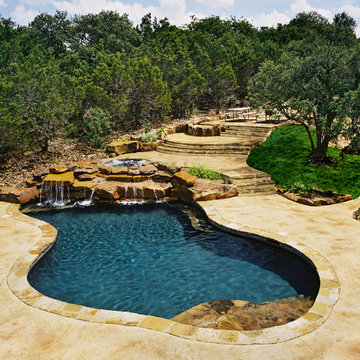 Boerne Freeform Pool/Spa/Waterfall