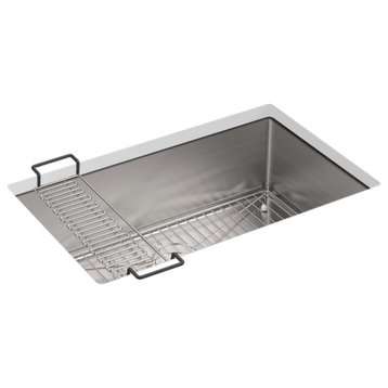 Kohler Strive Under-Mount Single Bowl Kitchen Sink, Stainless Steel