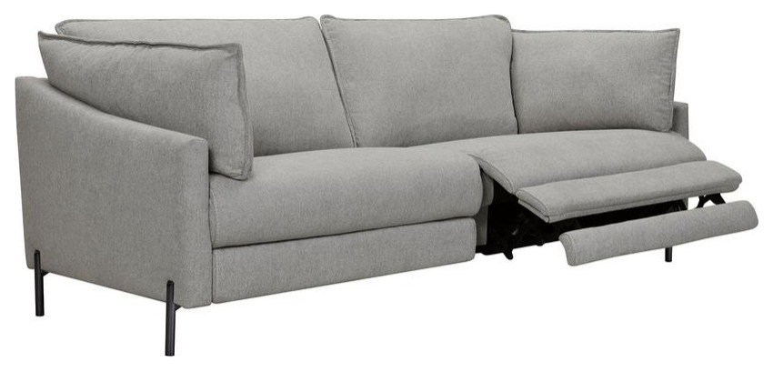 Juliett 80 Modern Power Reclining Sofa, Grey Pebble