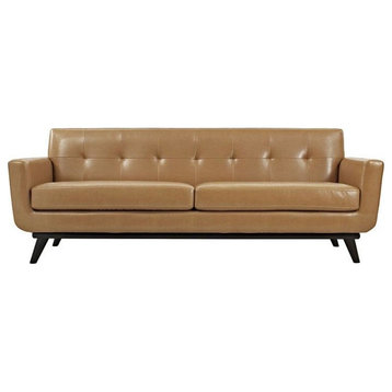 Griffon Bonded Leather Sofa, Tan
